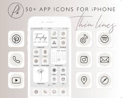 App Icons For Iphone Ios14 Beige White