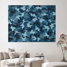 Camouflage Wall Decor In Canvas Murals