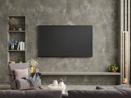 Concrete Wall Mounted Tv