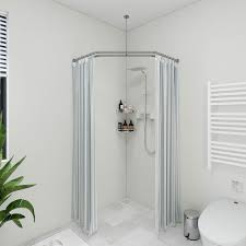 Neo Angle Double Shower Curtain Rod