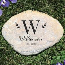 Family Initial Garden Stone