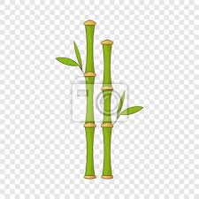 Green Bamboo Stems Icon Cartoon