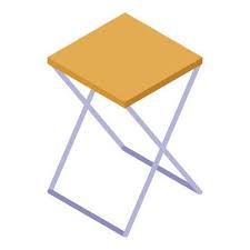 Fisherman Chair Icon Isometric Style