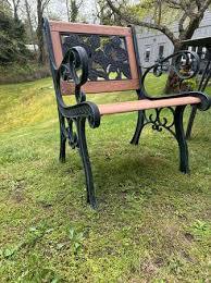 Vintage Cast Iron Garden Chair With