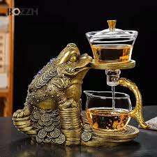 26 5cm Creative Toad Shape Glass Teapot