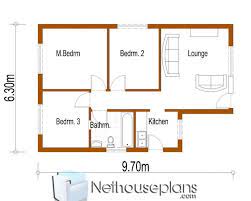 Simple House Plans 3 Room House Plans