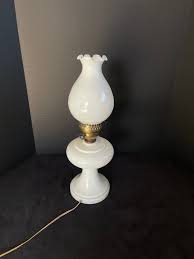 Milk Glass Table Lamp