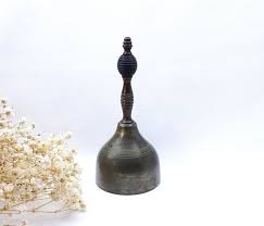 Victorian Hand Bell Bronze Handle