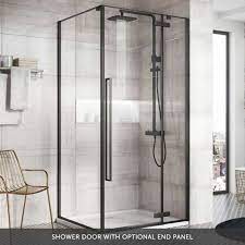 2m Tall Easy Clean Hinged Shower Door