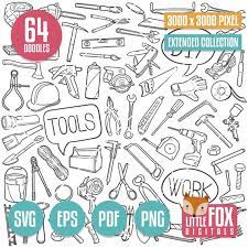 Doodle Icons Clipart Scrapbook