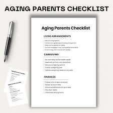 Aging Pas Checklist Printable