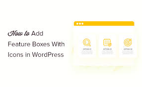 Feature Boxes With Icons In Wordpress