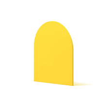 Premium Vector Yellow 3d Curved Wall