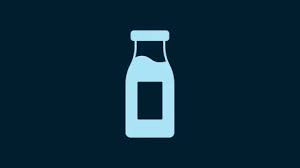 Closed Glass Bottle With Milk Icon