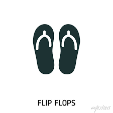 Flip Flops Creative Icon Simple