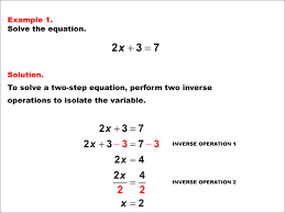 Math Example Solving Two Step