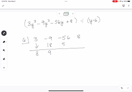 Use Synthetic Division To Divide 3y3