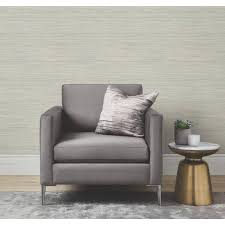 Faux Grasscloth Natural Grey Non Woven Paper L And Stick Matte Wallpaper Roll 30 75 Sq Ft