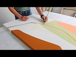 Modern Art Block Painting With Earth