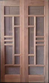 Polished Wood Medium Jali Door Feature
