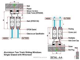 Detail Sliding Aluminum Window