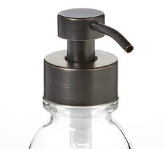 Clear Soap Dispenser With Oil Rubbed
