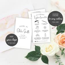 Brows Lamination Aftercare Card