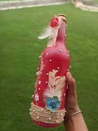 Handmade Matte Glass Bottle Art