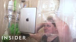 Shower Curtain Has Pockets For Your