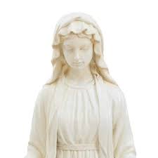 Luxen Home Wh004 W Virgin Mary Garden Statue White