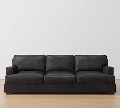 Townsend Square Arm Leather Sofa