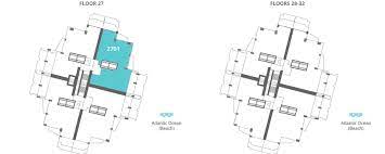 Continuum South Tower Floor Plans