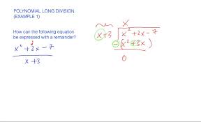 Polynomial Long Division Example 1