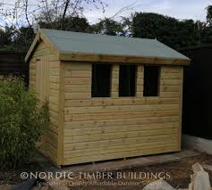 Pressure Treated Nordic Apex Shed 19mm