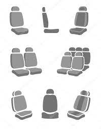 Car Seat Icons Stock Vector By Annyart