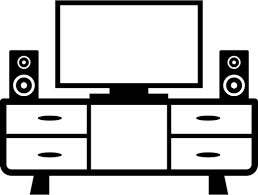 Television Cabinet Stereo Icon Png And