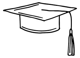 Graduation Cap Icon Student Hat Line Symbol