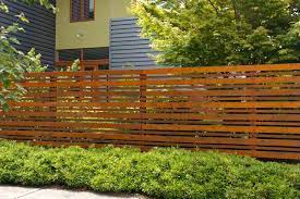 Horizontal Wood Plank Fencing