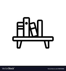 Small Wall Shelf Icon Outline Royalty