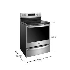 Whirlpool Wfe775h0hz 6 4 Cu Ft Stainless Freestanding Electric Range