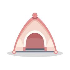 Vector Flat Icon A Colorful Dog House