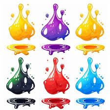 Slime Toy Icon Mucus Symbol Color
