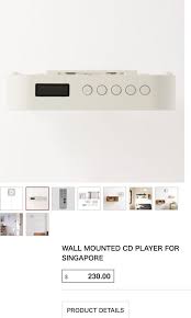 Muji Wall Cd Player Audio Portable
