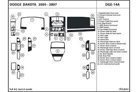 Dl Auto Dodge Dakota 2005 2007 Dash Kits