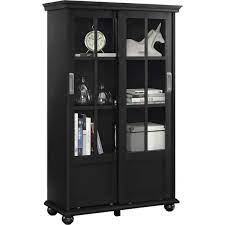 Black Wood 4 Shelf Standard Bookcase