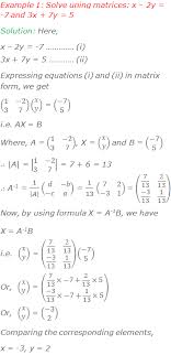 Solving Equations By Matrix Method