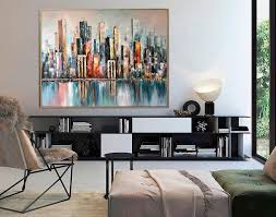 Large New York City Abstract Painting