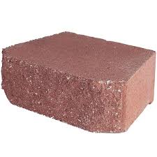 Red Concrete Retaining Wall Block