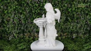 Polyresin White Angel Pot For Home And