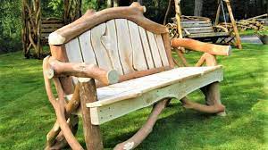 Rustic Garden Bench Coppice Creations